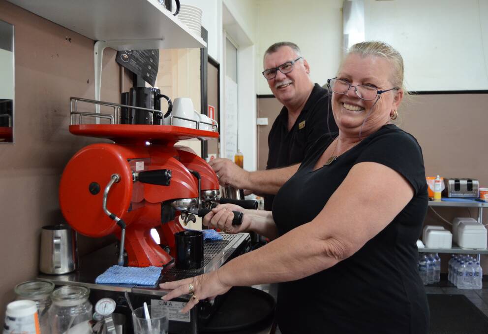 FREE CUPPA: Marcus and Monika Cooke of Cookies Cafe on Lee Street have joined the campaign. Photo: ELOUISE HAWKEY