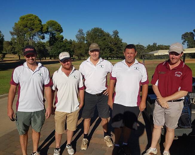 ​Wellington Golf Club: Division 4 Team James Drew, Mitchell Spradbrow, Rod Irwin, Gary McNaughton, Reid Armstrong.
