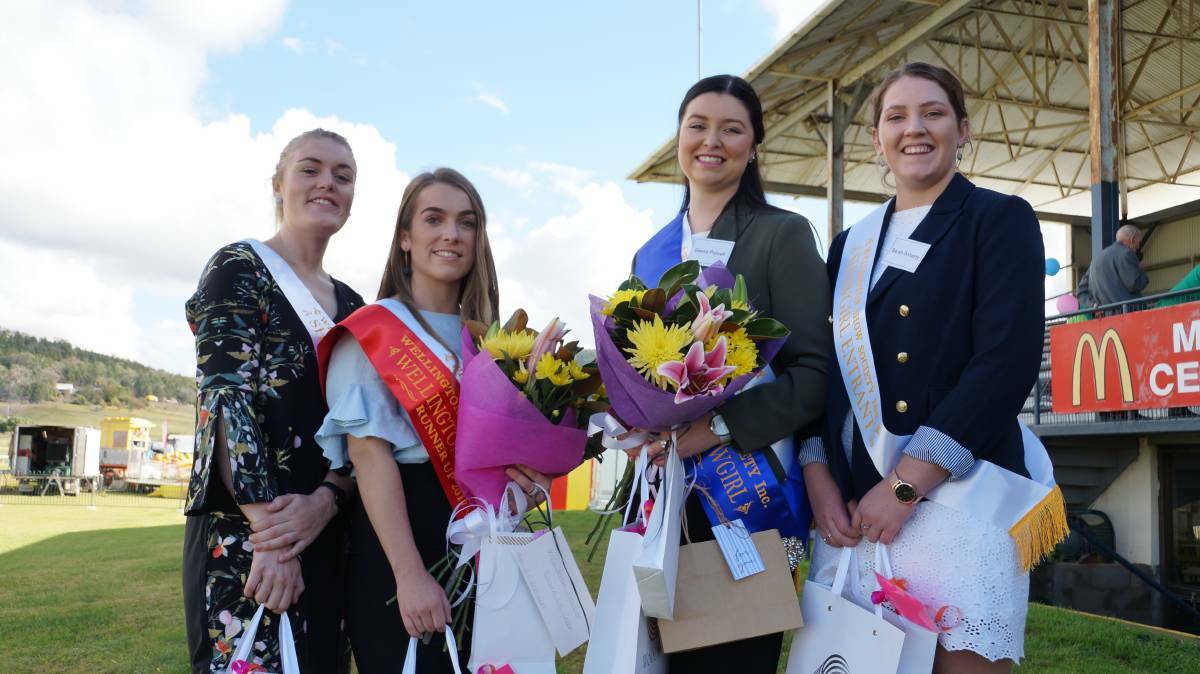 COMPETITION: Finalists from the 2017 Wellington Showgirl competition Kaydee Lee, Emily Rath, Geena Purcell and Sarah Doherty.