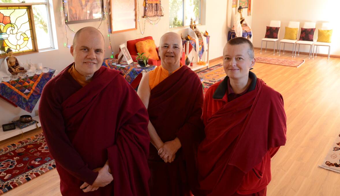 All welcome: Thubten Jhampa, Pema and Choden invite the Wellington Community to celebrate World Environment Day on June 8-9. Photo: ELOUISE HAWKEY