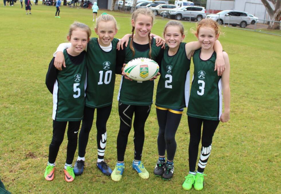Lilly Clarke, Chloe Chandler, Claudia Mason, Lucy Carney and Bella Sheridan played on the Bathurst Diocese Team. Photo: Supplied 