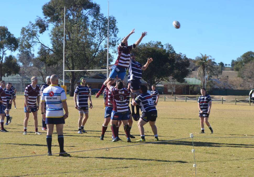 Victory jump: Wellington Redbacks won against the Coolah Roos on Saturday and will play the Molong Magpies in the semi-finals this weekend at home. Photo: Taylor Jurd.