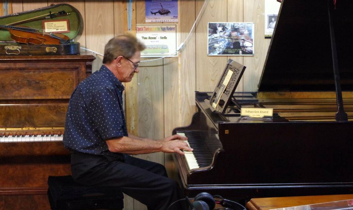 Golden Era Piano Museum owner Raymond Day-Hakke is excited to open the business in 2020. Photo: Supplied. 