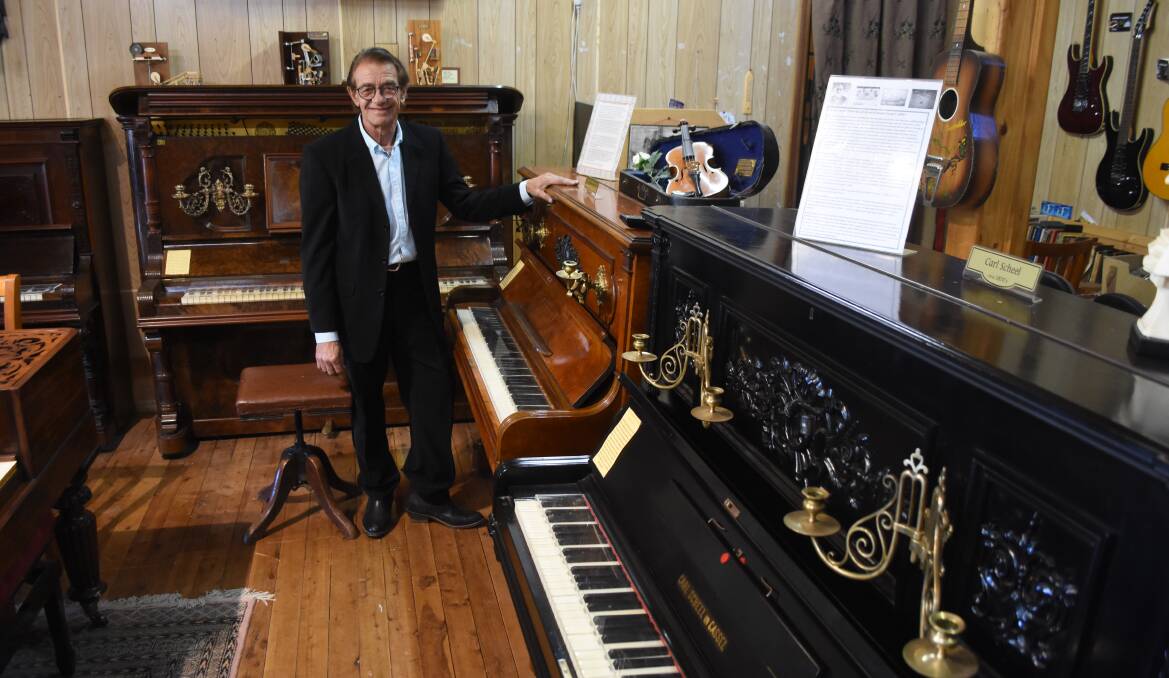 Golden Era Piano Museum owner Raymond Day-Hakker will make the move to Wellington in 2020. Photo: Mark Logan.