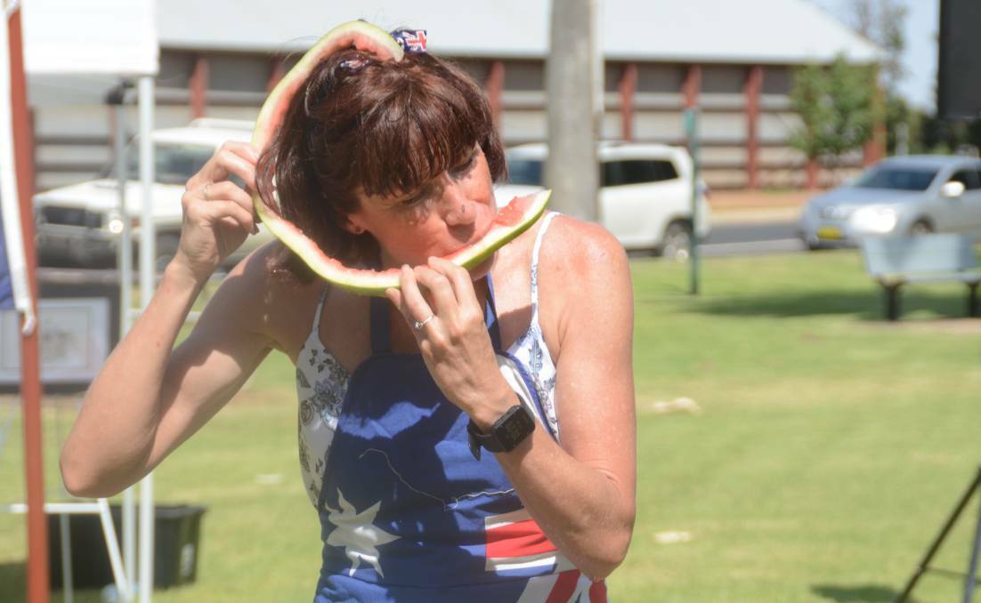 Above: The watermelon eating competition is a popular annual treat in Narromine. Photo: ORLANDER RUMING 
