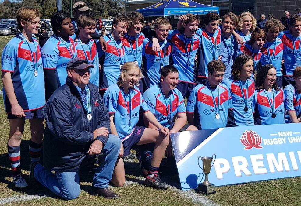 Rescheduled: Central West Junior Rugby Trials rep co-ordinator Jason Blake (pictured front far left) said the decision was made due to health concerns. Photo: MATT FINDLAY 