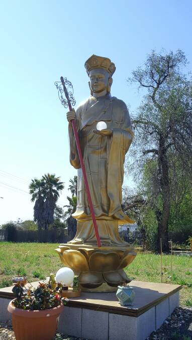 The Ksitigarbha statue was donated by the Abbot of Quang Minh Temple to the Wellington Buddhist Centre. Photo: Supplied. 