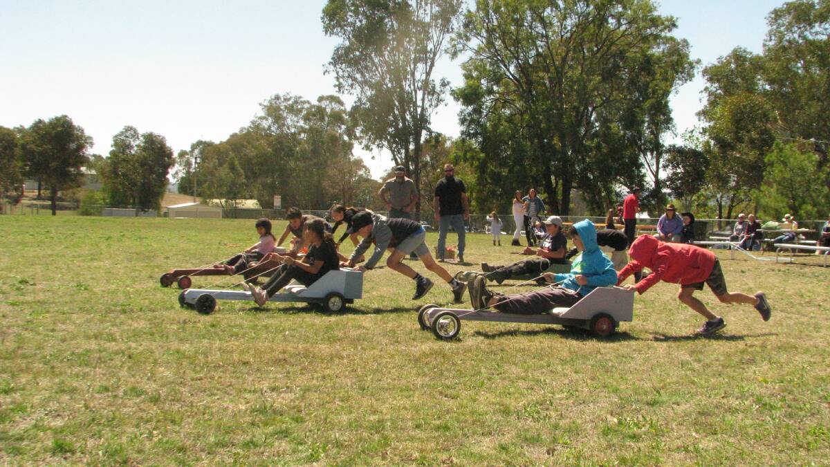 Billy Cart races were a particular favourite at last year's event. Image contributed by Mumbil District Progress Association. 