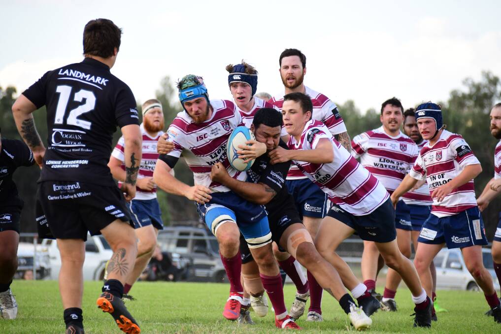 Intense: Despite leading throughout the game against the Geurie Goats on Saturday, it just wasn't enough for the Wellington Redbacks with the final score 22-all in Round nine's clash of the Oilplus Cup. Photo: AMY McINTYRE 