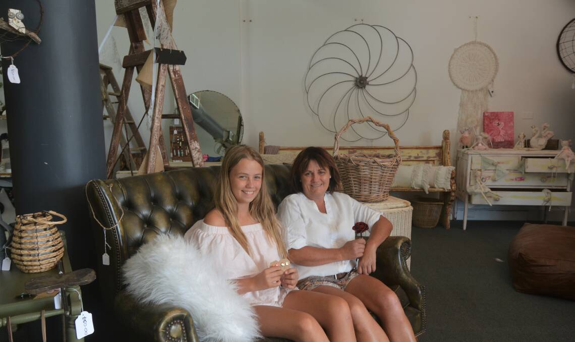 New venture: Bree and Alison Willis, owner of Funking Junk. Photo: Taylor Jurd