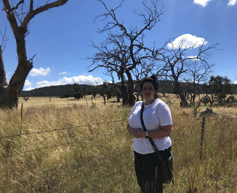Michelle Francis is a Ngarigo elder local to the area. She first noticed changes in the ribbon gums on the Monaro Plain after the 2003 bushfires. Picture: Tom Melville