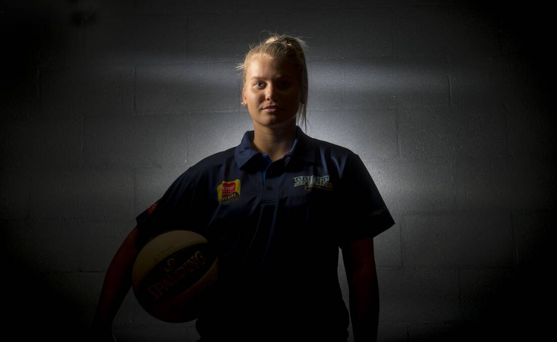 The 18-year-old has only just started her long career as a basketball player. Picture: DARREN HOWE