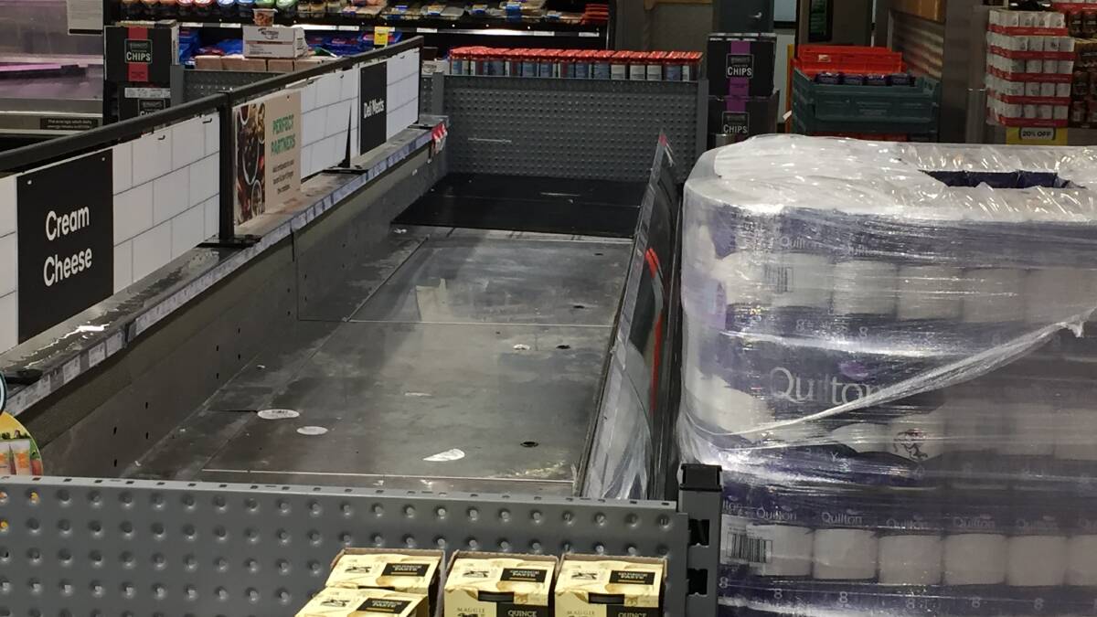 Meanwhile in Australia ... back up supplies of toilet paper were rushed in recently to an Orange supermarket as that area went into lockdown. 