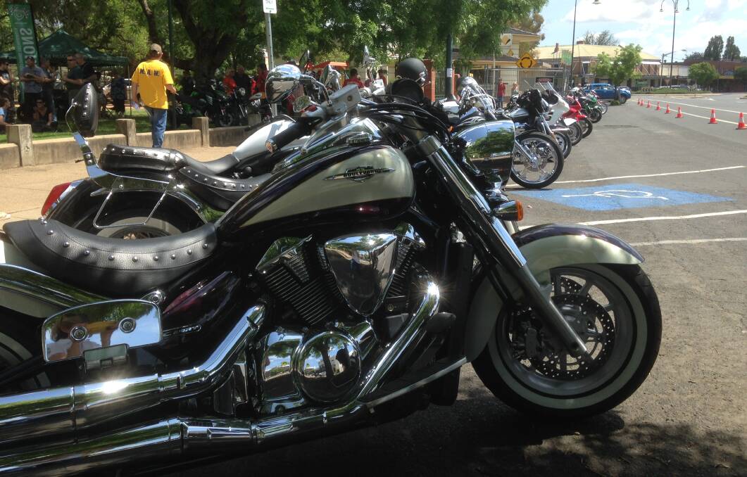 On the road: Hundreds of motorcycles will roll through Wellington on Sunday. Photo: CONTRIBUTED. 