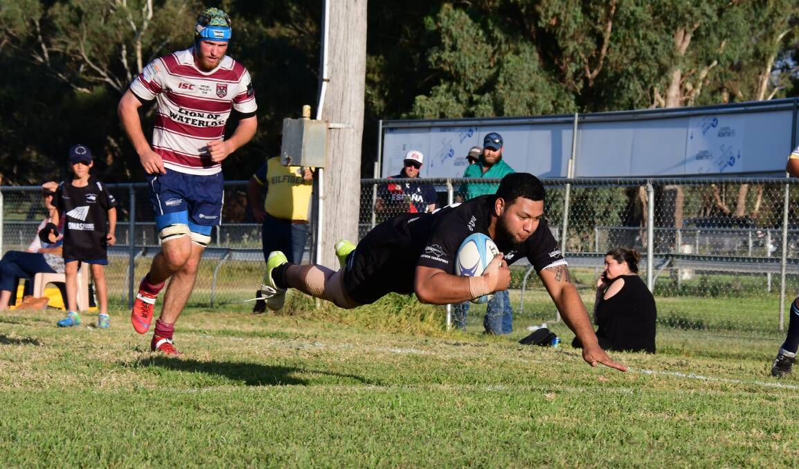 The Goats didn't allow the Redbacks to score a try during Saturday's win. Photos: AMY McINTYRE