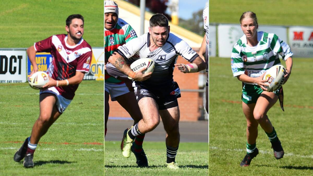 NAMED: Jarrod Peachey (under 18s), Josh Toole (seniors), and Alahna Ryan (league tag) will all represent Group 11 at Forbes on June 15.