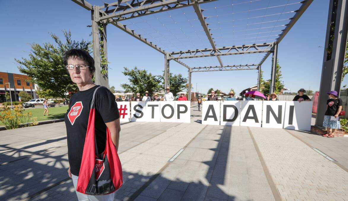STEP UP: Stop Adani Albury-Wodonga convenor Tracey Esler says record heat and drought are more reasons to prevent the coal mine. Picture: JAMES WILTSHIRE