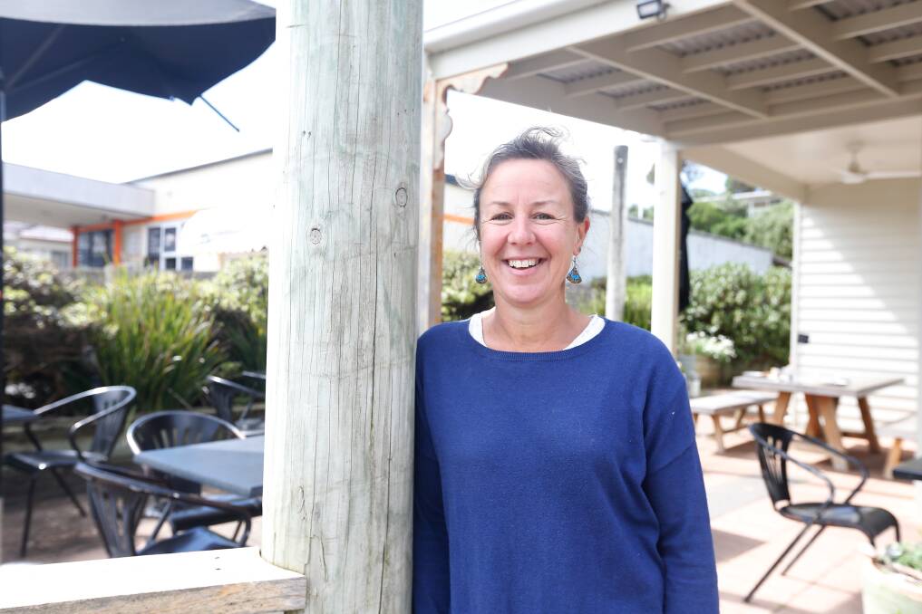 MINDFUL: Port Campbell Grassroots Deli Cafe owner Maria Gordon says on-the-spot fines for wasteful coffee lovers was a way to start a conversation about the town's war on waste. Picture: Mark Witte