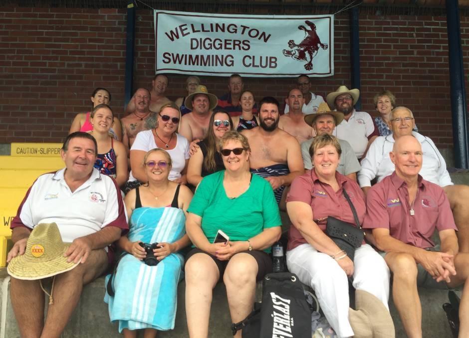 Well Represented: About seventeen members took to the pool in the Western District AIF Championships in Dubbo last year. Photo: FILE