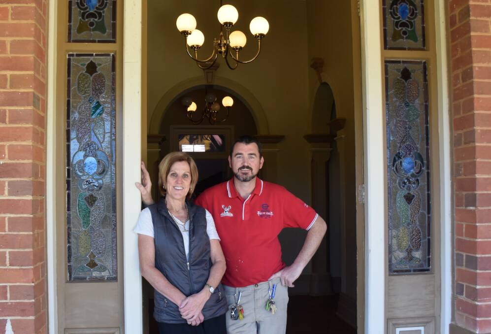 In the swing: new owners of Hermitage Hill Julie and Wayne Shepherd. Photo: FAYE WHEELER. 