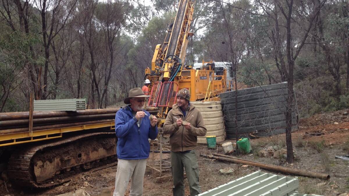 Impact Minerals managing director Mike Jones on site at the Commonwealth Project. Photo contributed.