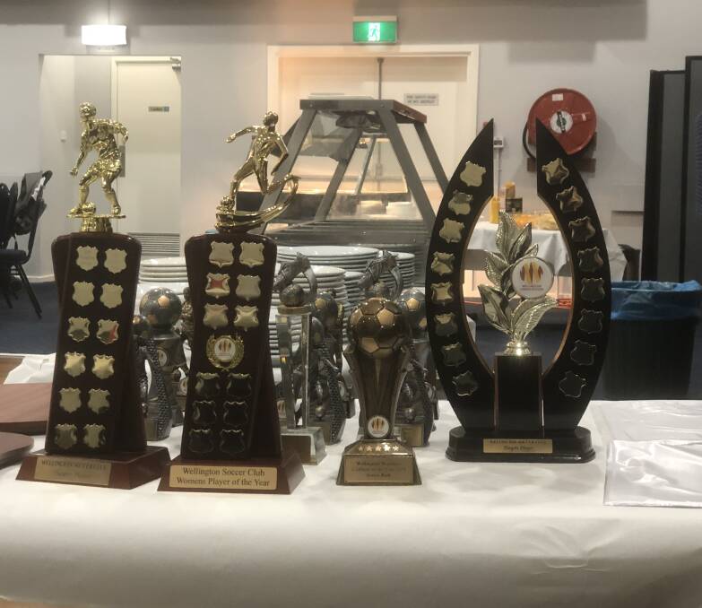 The awards on display during the post-season event. Photo: Daniel Shirkie