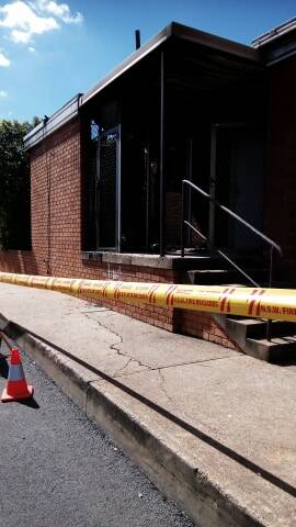 Damage to the Civic Centre was contained by firefighters early on Wednesday morning.
