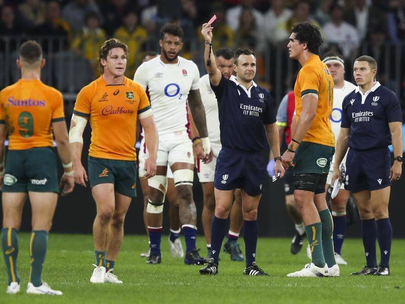 Darcy Swain has been suspended for the rest of the England Test series after his red card in Perth.