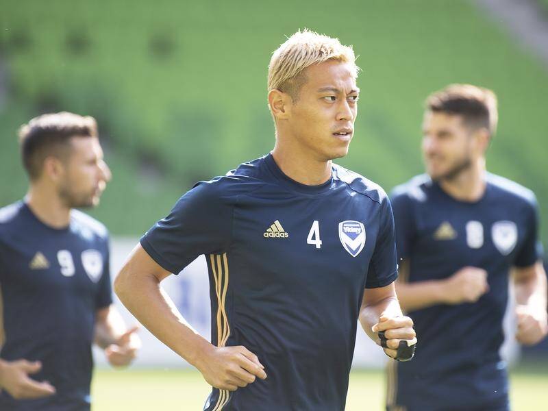 Keisuke Honda (C) will need a big performance if the Victory hope to beat Sanfrecce in the ACL.