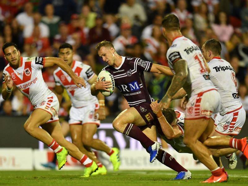 The NRL has admitted the referee erred by not penalising the Dragons on the last play by Manly.