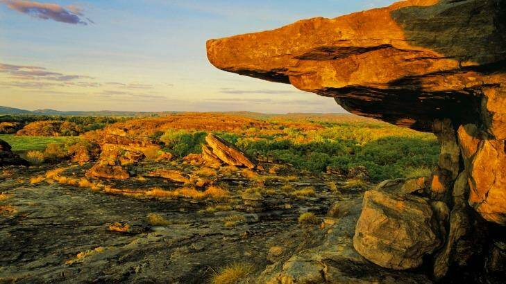 Ubirr Rock in Kakadu National Park, World Heritage Area. Photo: Peter Walton