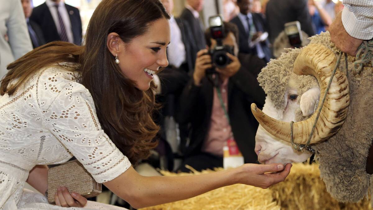 Catherine, Duchess of Cambridge with Fred. (Photo: Getty Images)
