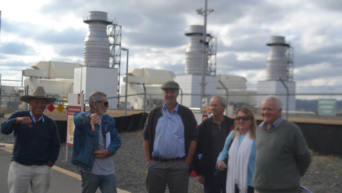Community members at the gas fired power station at Uranquinty