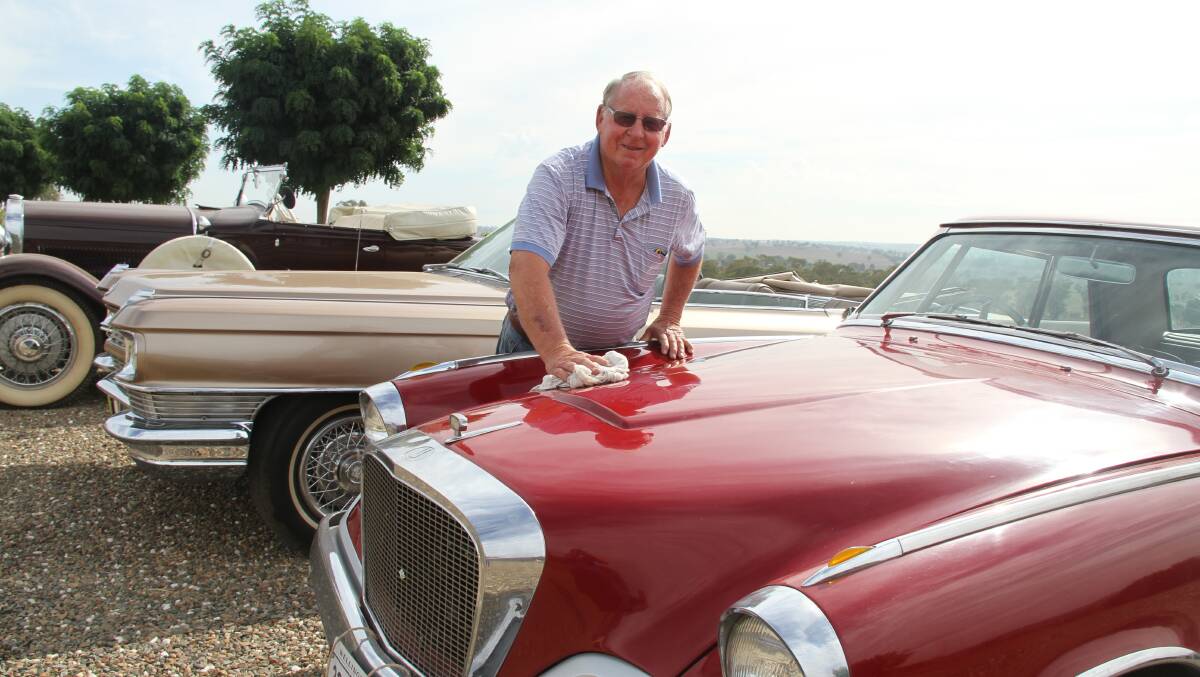 Ron Stubberfield all show and shine for the weekend's Vintage Fair