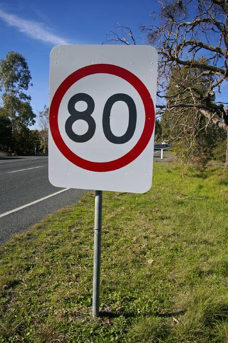 Currently, the speed limit is 80 kilometres per hour. Photo: FILE