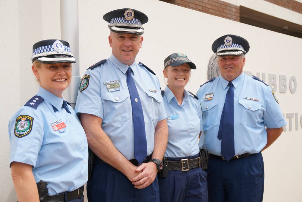 GROUNDBREAKING: Inspector Natalie Antaw, Western Region acting assistant commissioner Peter McKenna, Senior Constable Sally Treacey and Deputy Commissioner Gary Worboys at the program's launch. Photo: CONTRIBUTED