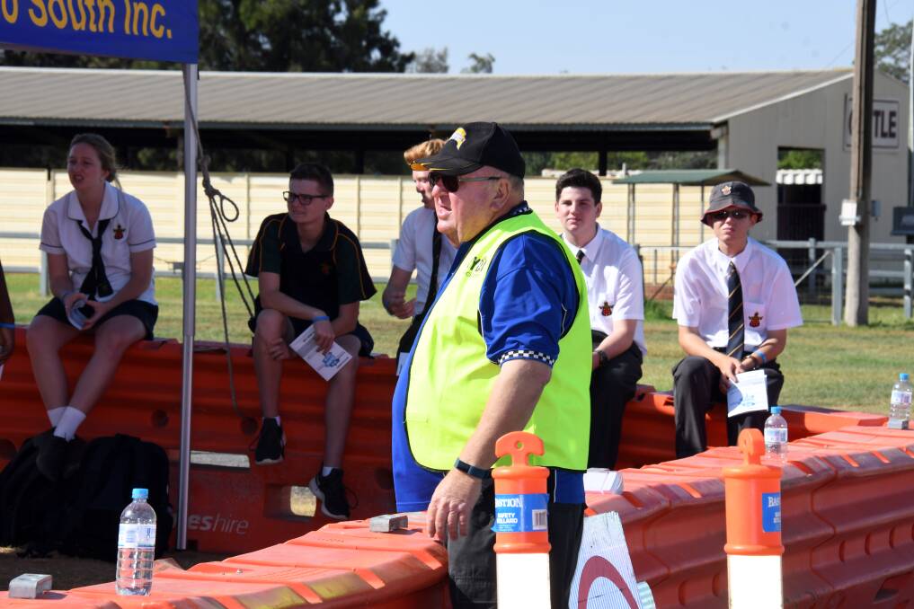 Greg Reichart from Pro Drive Driving School addressing the students at the Rotary Youth Driver Awareness workshop. Photo: BELINDA SOOLE