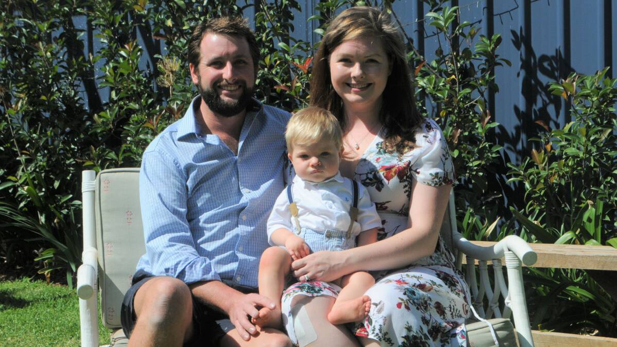 FAMILY: James and Jess Wood were able to welcome baby boy William thanks to IVF. Photo: DANIEL SHIRKIE