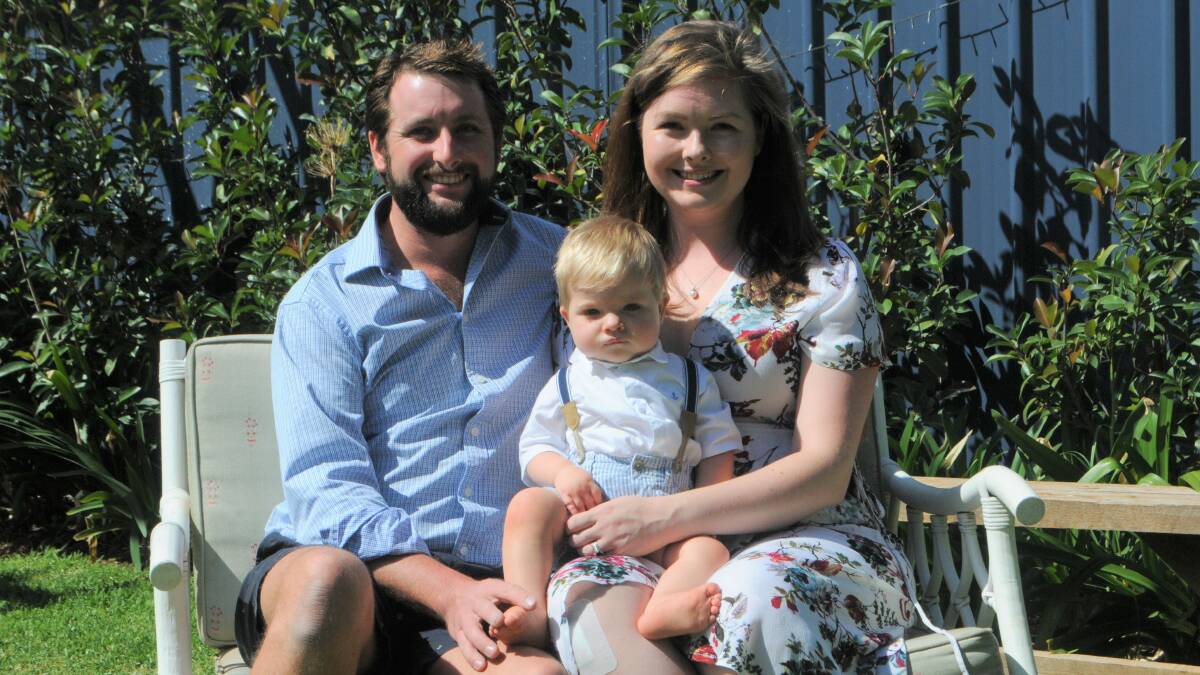 FAMILY: James and Jess Wood were able to welcome baby boy William thanks to IVF.Photo: DANIEL SHIRKIE